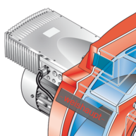Variateur de fréquence pour la régulation de vitesse      Logiciel pour la régulation de vitesse intégré de série au manager de combustion     Améliore l'efficacité électrique et réduit les coûts en électricité