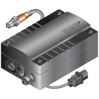 Composants externes module O2 et sonde O2      Pour la régulation de la combustion     Le dispositif améliore la sécurité et l'efficacité de l'installation et s'amortit rapidement